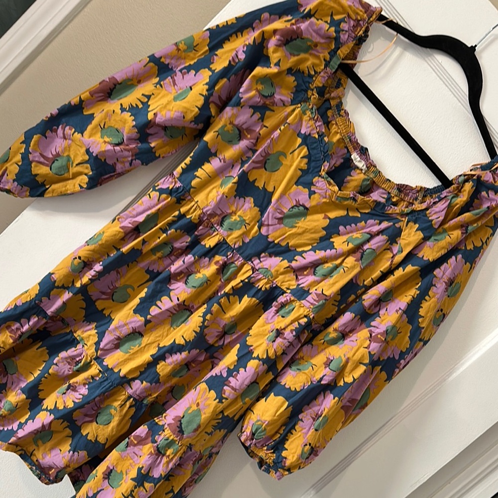 JODIFL Floral Dress - Yellow, Purple, Green